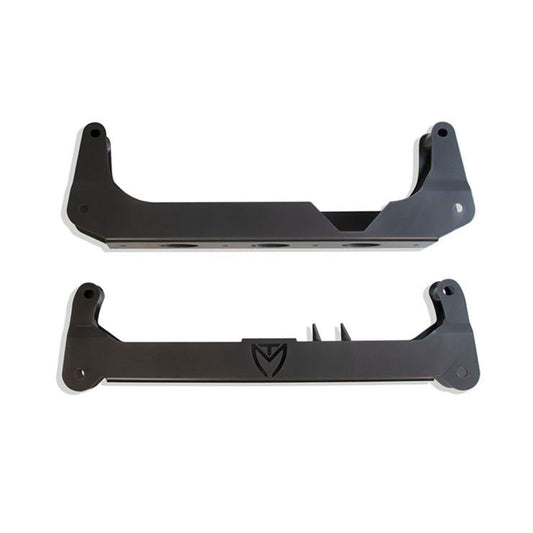 2007-2020 Tahoe Suburban 1500 crossmember lift Box 2 | Yukon Yukon XL 2WD 4WD MaxTrac subframe components | MaxTrac 7 inch suspension lift steel crossmembers | GM SUV 941370-4 grey powdercoat subframe box