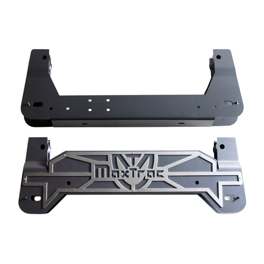 GM 1500 Box 2 subframe components for 7 to 10 inch lift | MaxTrac 1/4 inch steel Silverado suspension subframes | 2019-2026 Sierra 1500 grey powdercoated lift subframe | Silverdo Seirra suspention sub frame box