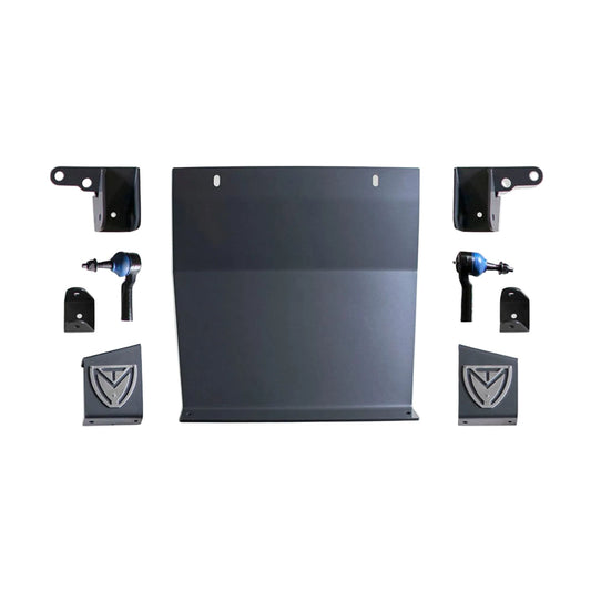 GM 1500 Box 3 skid plate and hardware for 7 to 10 inch lift | 2019-2026 Silverado 2WD MaxTrac suspension components | Sierra 1500 sway bar relocation brackets and skid plate | Silverdo Seirra suspention lift braket hardware