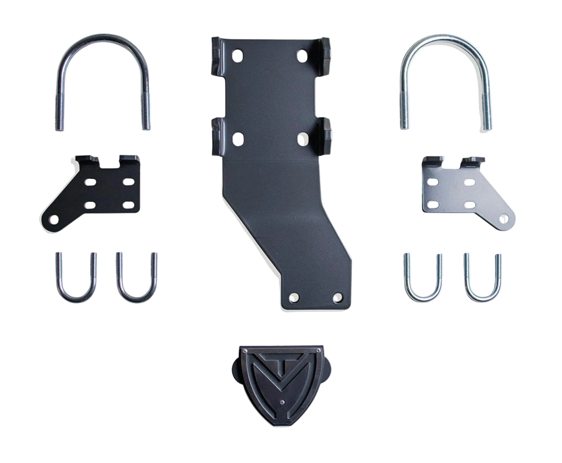 2017-2026 Ford Super Duty 4WD stabilizer bracket kit | MaxTrac dual steering damper mounting brackets | F-250 F-350 gas diesel steering stabilizer mounts | MaxTrac 9433DSS bracket-only steering stabilizer kit