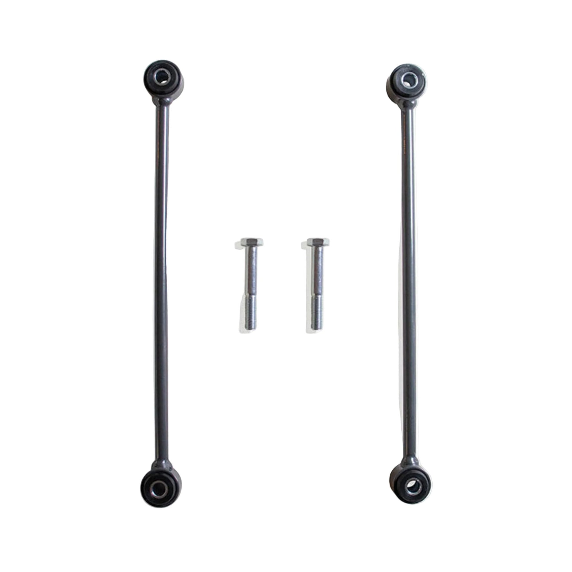 2017-2026 Ford Super Duty 4WD rear end links | MaxTrac rear sway bar links for 4 to 8 inch lifts | F-250 F-350 factory rear sway bar extended links | MaxTrac 9433RSB USA made steel end link pair