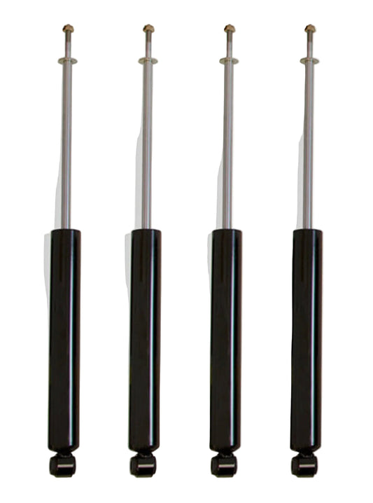 2014-2026 Ram 2500 4WD 4 inch lift shocks | MaxTrac 2650SL-8 front 2400SL-8 rear shock set | Ram 2500 factory rear air ride lift shocks | MaxTrac 947240SA gas diesel suspension shock package
