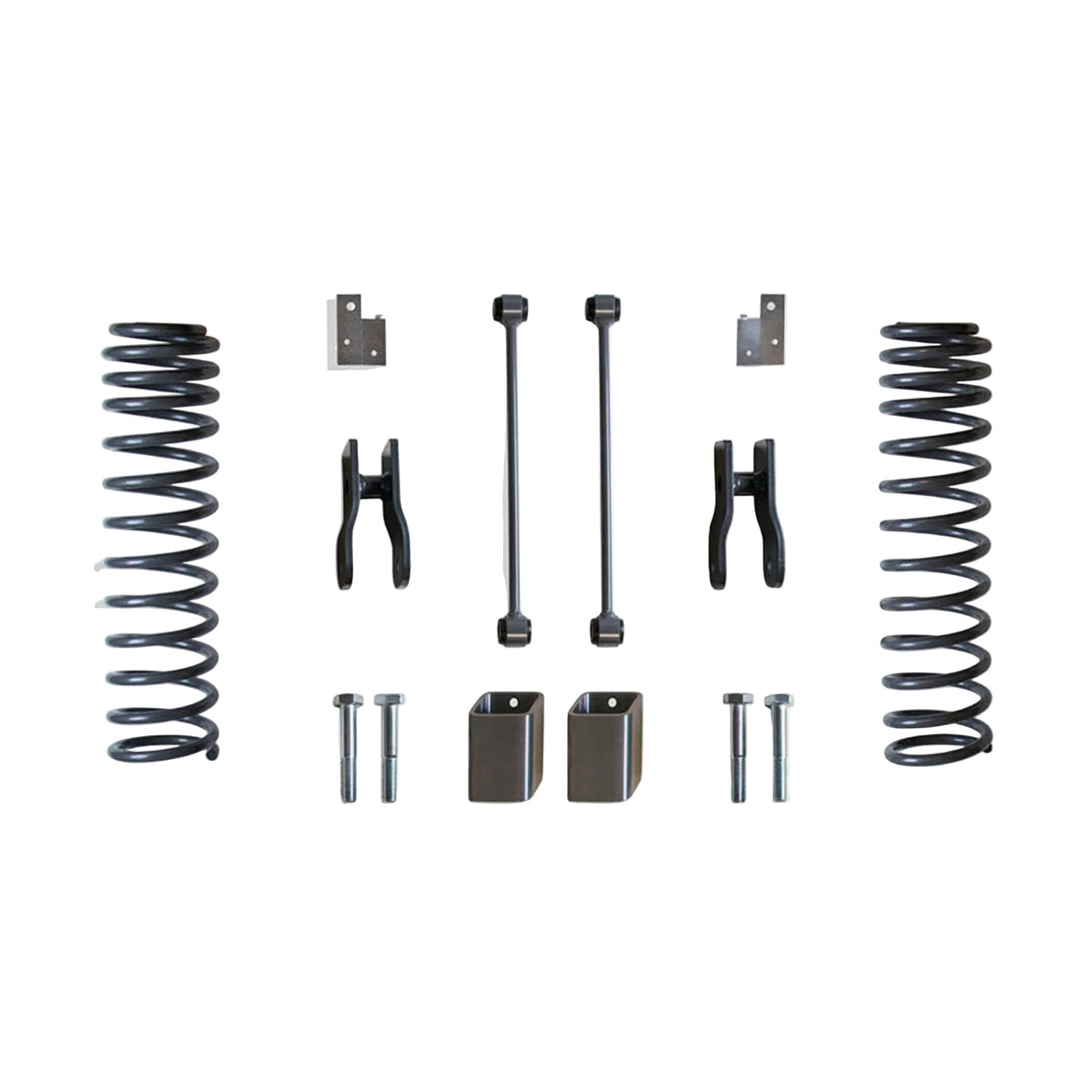 2020-2026 Gladiator 1.5 inch rear coil lift | MaxTrac Gladiator rear coils sway bar links and shock extenders | Jeep Gladiator rear bump stops and brake line brackets | MaxTrac 949931M-2 box 2 of 2 rear suspension components