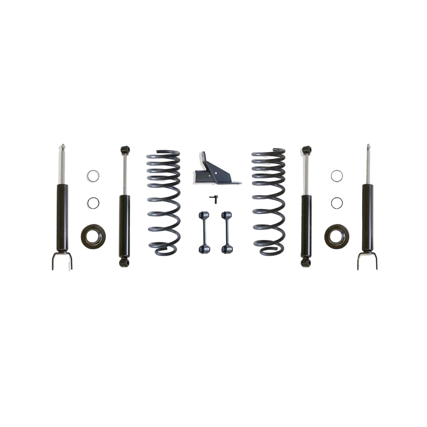 MaxTrac Ram 1500 lowering kit with front struts and rear coils | Max Trac 2/4 drop suspension kit for 5 lug Ram 1500 | Ram 1500 4WD complete lowering kit 2009-2024