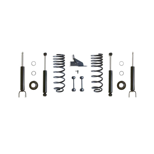 MaxTrac Ram 1500 lowering kit with front struts and rear coils | Max Trac 2/4 drop suspension kit for 5 lug Ram 1500 | Ram 1500 4WD complete lowering kit 2009-2024