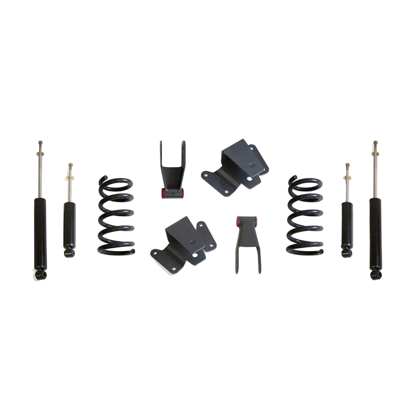 F-150 lowering coils hangers shackles and shocks | MaxTrac K333524 Ford F150 drop kit | 1997-2003 F-150 2WD lowering suspension