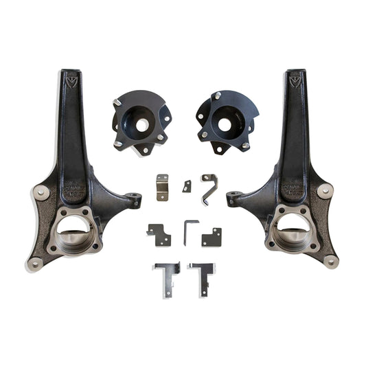2021-2026 Tahoe Suburban Yukon 2WD lift kit | MaxTrac lift spindles MagneRide sensor brackets and rear strut spacers | GM SUV 3.5 front 2 rear MagneRide suspension lift | MaxTrac K880832MR lift kit for up to 35 inch tires