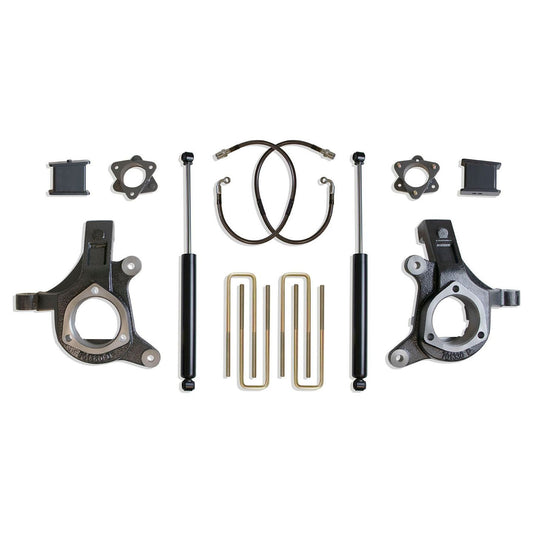 MaxTrac K881364 6"/3" Lift Kit for 2007–2016 Chevy Silverado/GMC Sierra 1500 2WD Cast Steel Suspension