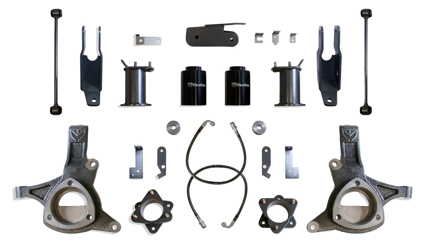 GM SUV MagneRide spindle lift kit | MaxTrac lift with sensor brackets | K881675MR GM SUV 35 inch tire lift