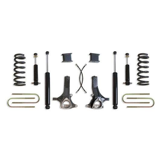 MaxTrac K882171 7"/4" Lift Kit for 2002–2008 Dodge Ram 1500 2WD 5.7L HEMI with coils, spindles, lift blocks, U-bolts, and shocks