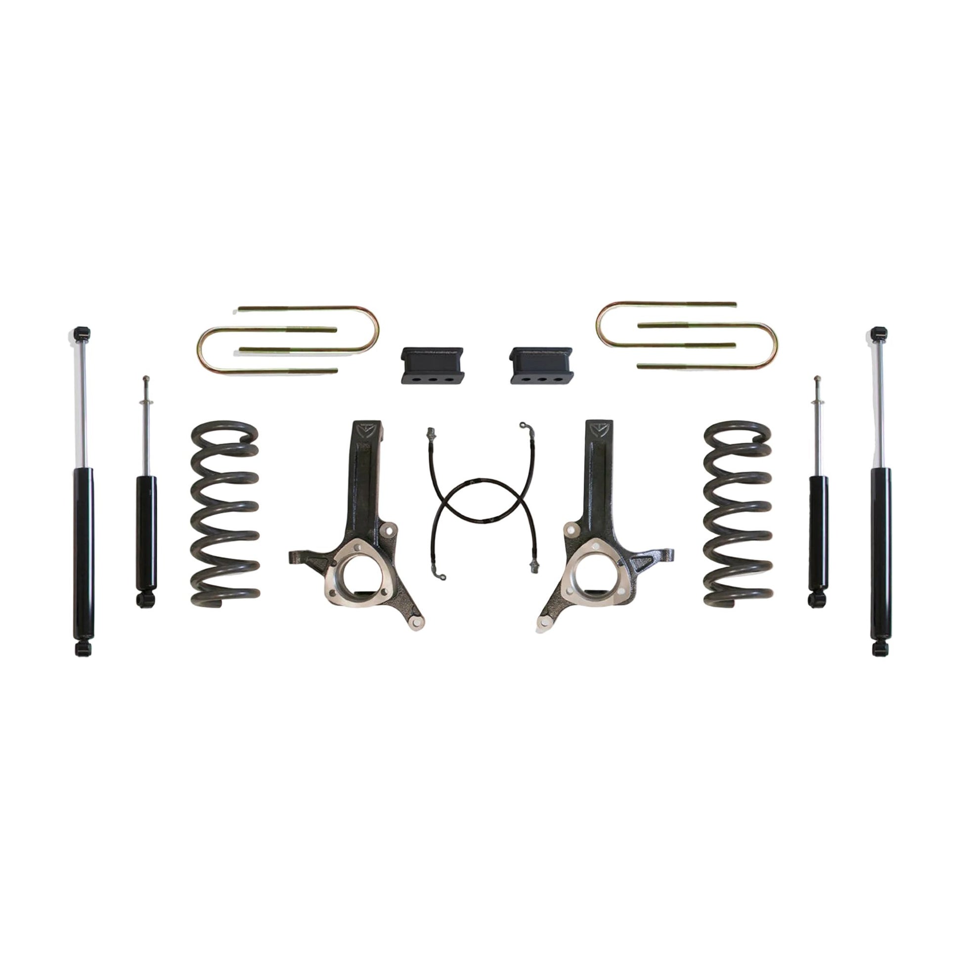 MaxTrac Ram 3500 2WD diesel lift kit with shocks | Max Trac lift kit with diesel coils spindles and brake lines | 2003-2008 Ram 2500 3500 6.5 inch suspension lift