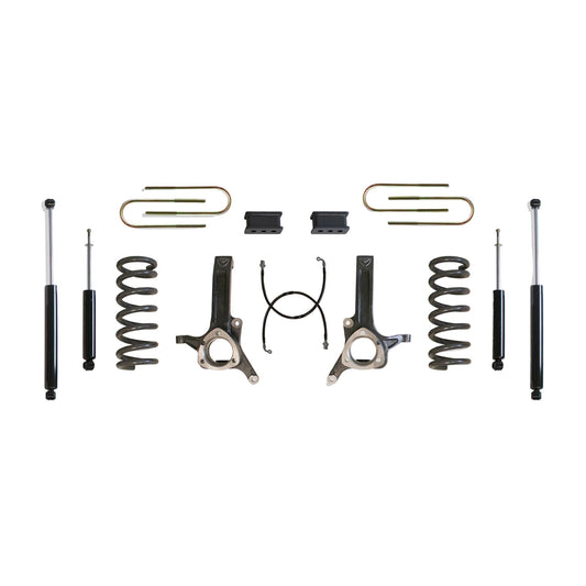 MaxTrac Ram 3500 2WD diesel lift kit with shocks | Max Trac lift kit with diesel coils spindles and brake lines | 2003-2008 Ram 2500 3500 6.5 inch suspension lift