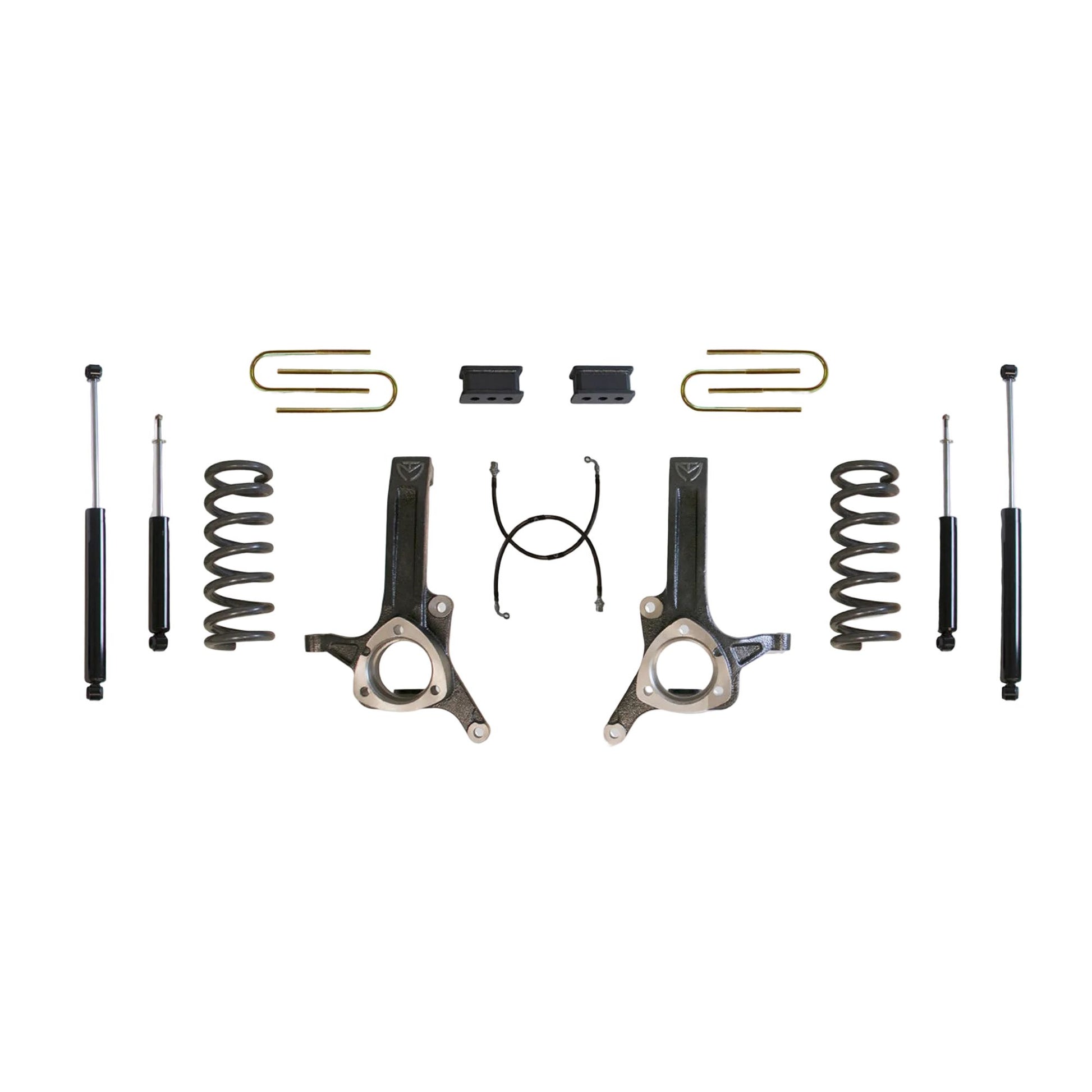 Ram HEMI lift kit with coils spindles and MaxTrac shocks | MaxTrac K882262S kit with 3.625 inch U-bolts | Ram 2500 3500 2WD lift kit for up to 34 inch tires