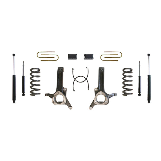Ram HEMI lift kit with coils spindles and MaxTrac shocks | MaxTrac K882262S kit with 3.625 inch U-bolts | Ram 2500 3500 2WD lift kit for up to 34 inch tires