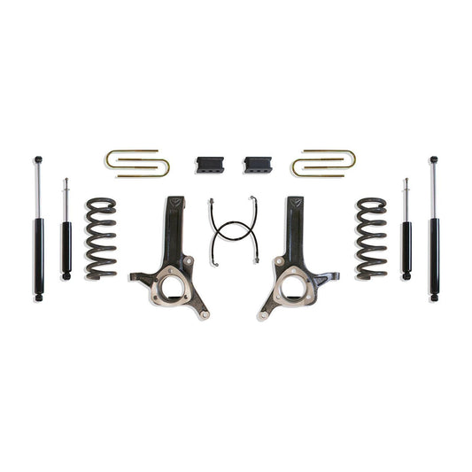 MaxTrac K882262 6"/2.5" Lift Kit for 2003–2008 Ram 2500/3500 & 1500 Mega Cab 2WD HEMI with coils, spindles, lift blocks, U-bolts, brake lines, and shocks