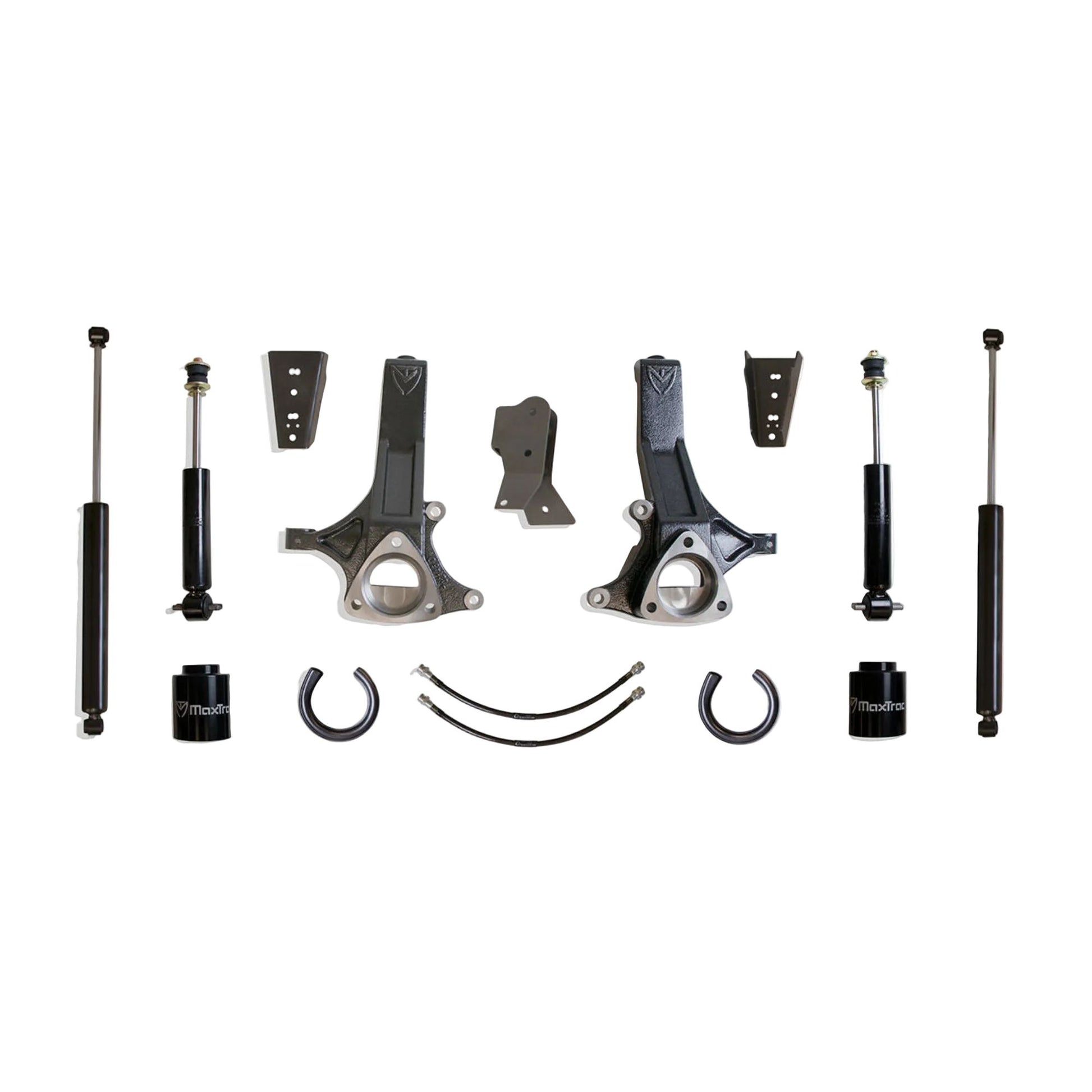 MaxTrac spacer lift kit with spindles and shocks | Max Trac Ram 1500 5-lug value suspension lift | Ram 1500 6.5 inch lift with 37 inch tire clearance