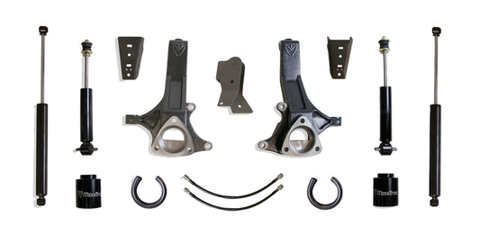 MaxTrac spacer lift kit with spindles and shocks | Max Trac Ram 1500 5-lug value suspension lift | Ram 1500 6.5 inch lift with 37 inch tire clearance