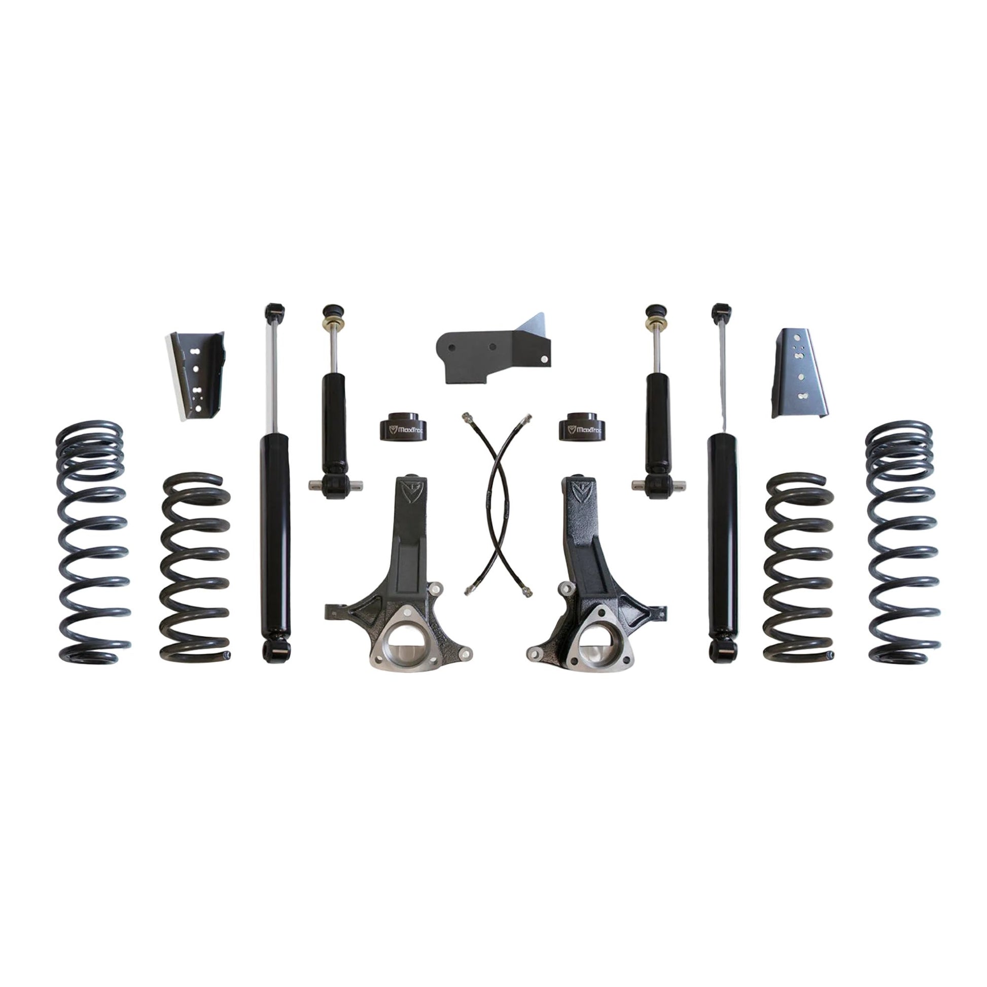 MaxTrac lift kit with coils spindles and shocks | Max Trac Ram 1500 5-lug suspension lift | Ram 1500 7 inch lift with 37 inch tire clearance