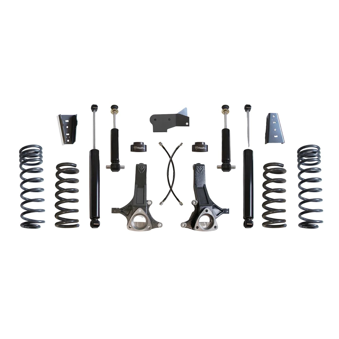 MaxTrac HEMI lift kit with coils spindles and shocks | Max Trac Ram 1500 5-lug suspension lift | Ram 1500 7 inch lift with 37 inch tire clearance