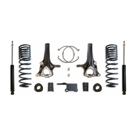 MaxTrac K882774 7" Lift Kit for 2019–2024 Ram 1500 2WD (6-Lug) with spindles, coils, spacers, and shocks