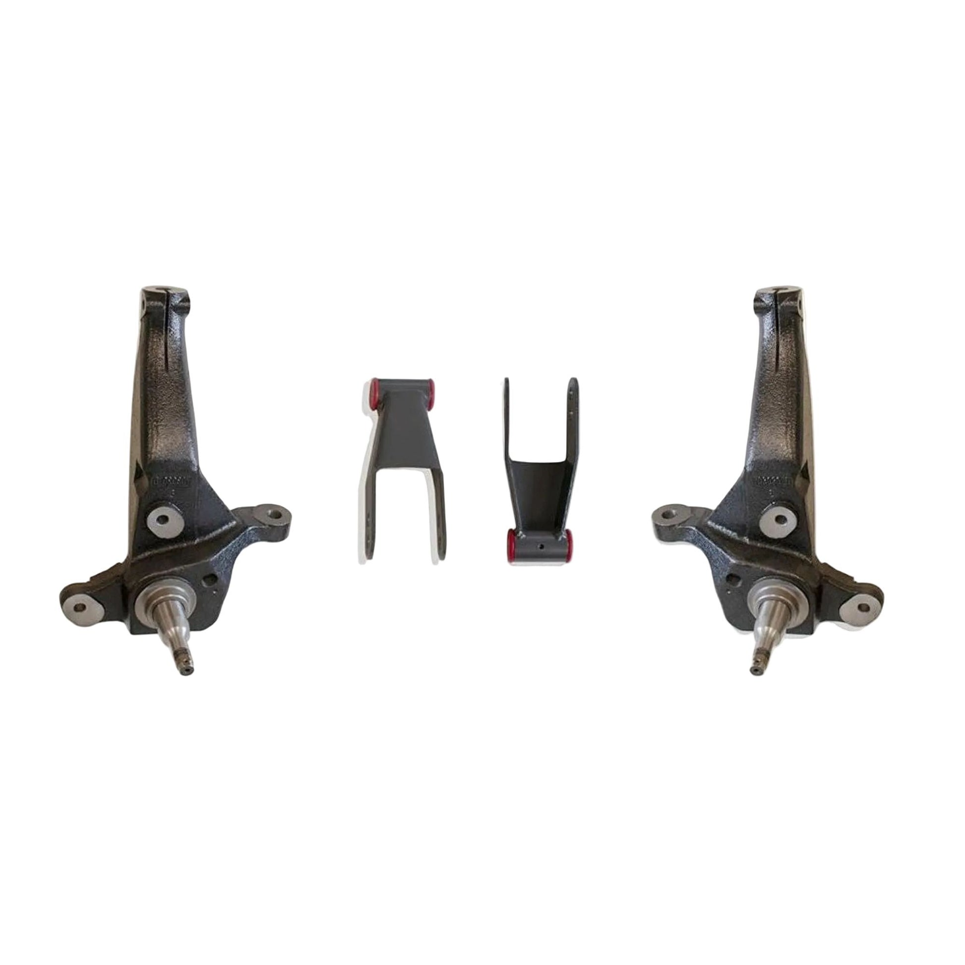 Ford Ranger 2WD lift spindles and rear shackles | MaxTrac K883042A spindle lift for coil spring Ranger | 1998-2000 Ranger 4 inch lift kit for 31 inch tires