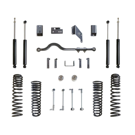 MaxTrac lift kit with coils track bar shocks and brake line extensions | Max Trac Jeep JK suspension lift | Wrangler JK 4.5 inch lift with 37 inch tire clearance