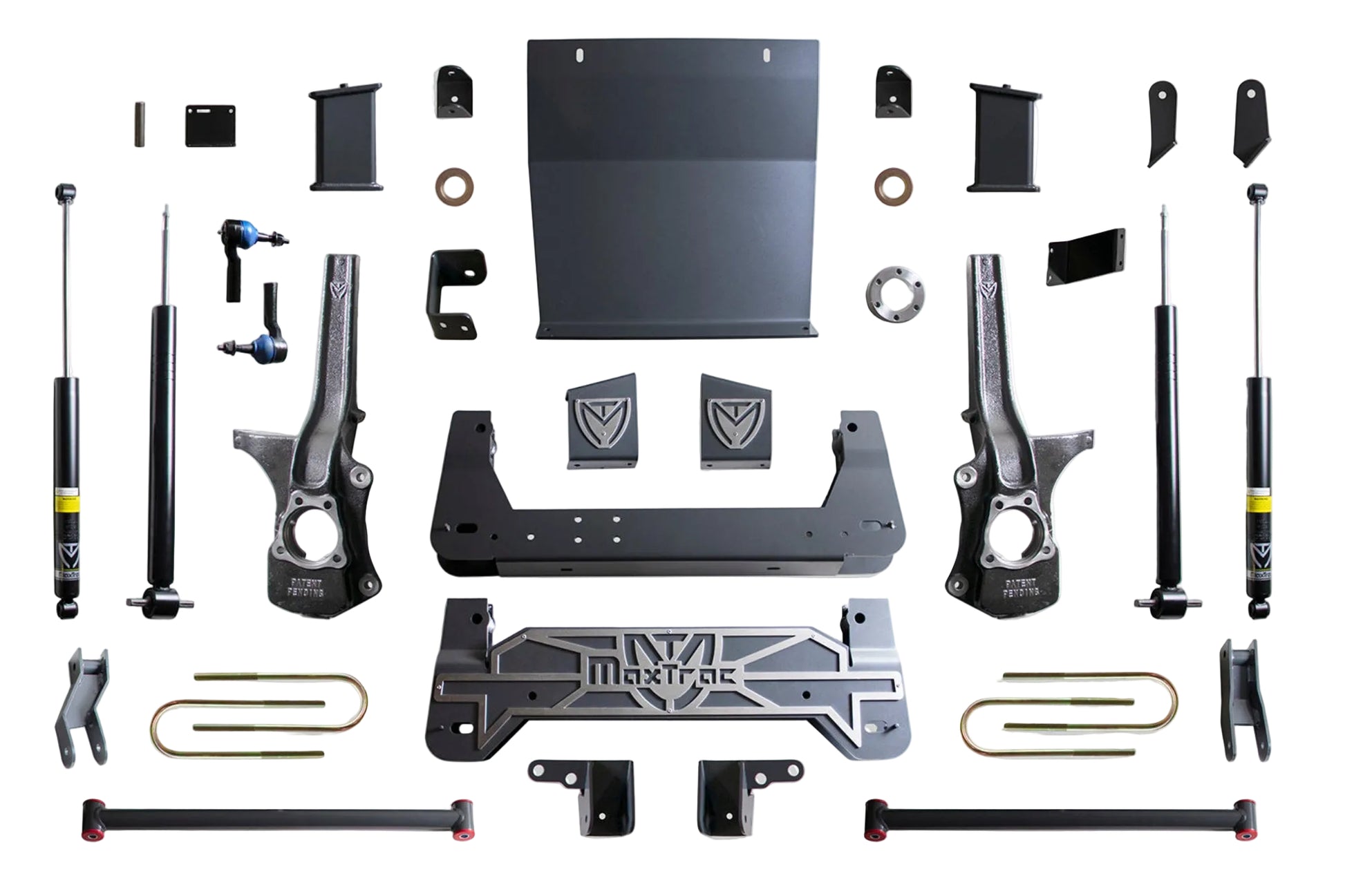 K940217 Trail Boss AT4 lift kit | MaxTrac GM 1500 crossmember lift | Silverado Sierra 38 inch tire lift kit