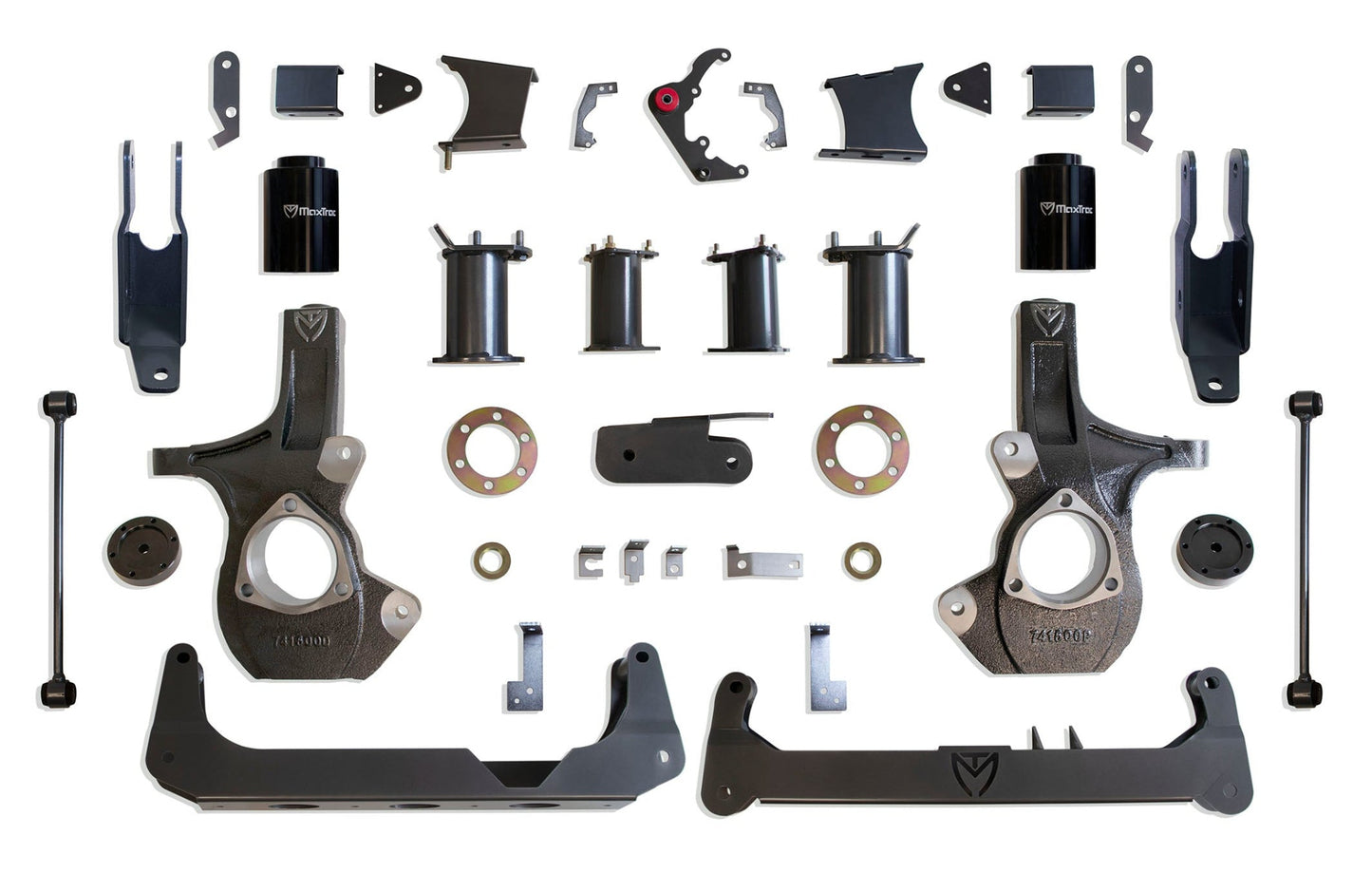 MaxTrac 7 inch lift kit for Yukon and Suburban 4WD | Max Trac crossmember lift kit with differential drops and MagneRide brackets | 2015-2020 GM SUV 4WD suspension lift kit