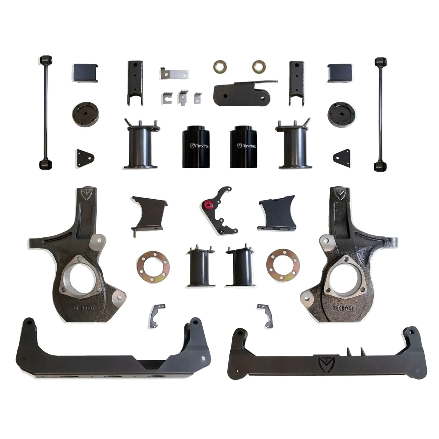 MaxTrac GM SUV crossmember lift with differential drops | Chevrolet Tahoe GMC Yukon 4WD 7 inch suspension lift kit | Max Trac K941675 lift kit