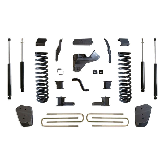 MaxTrac lift kit with diesel coils radius arm brackets and shocks | Max Trac Super Duty suspension lift | Ford Super Duty 4 inch lift with 37 inch tire clearance