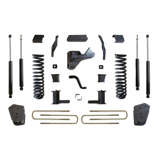 MaxTrac lift kit with diesel coils radius arm brackets and shocks | Max Trac Super Duty suspension lift | Ford Super Duty 6 inch lift with 38 inch tire clearance