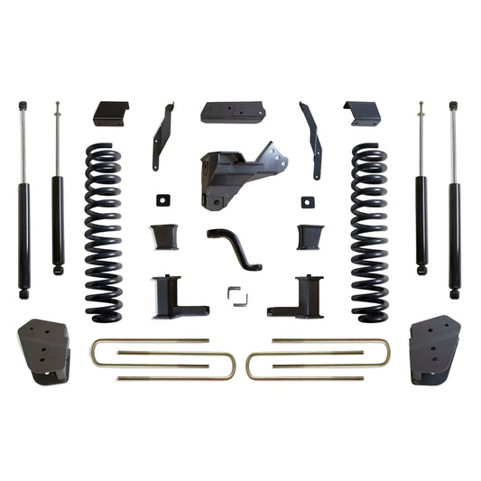 MaxTrac lift kit with diesel coils radius arm brackets and shocks | Max Trac Super Duty suspension lift | Ford Super Duty 8 inch lift with 40 inch tire clearance