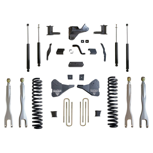 MaxTrac forged aluminum 4-link Super Duty lift kit | Ford Super Duty 8 inch lift with MaxTrac shocks | Max Trac K944385L