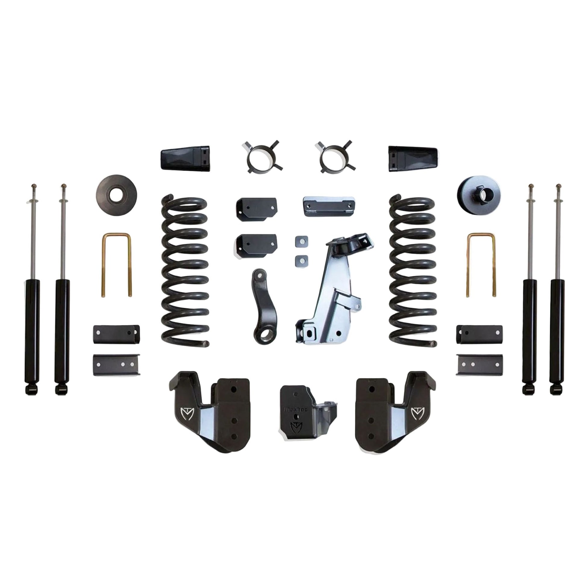 MaxTrac lift kit with diesel coils radius arm brackets and shocks | Max Trac Ram 2500 suspension lift | Ram 2500 6 inch lift with 38 inch tire clearance