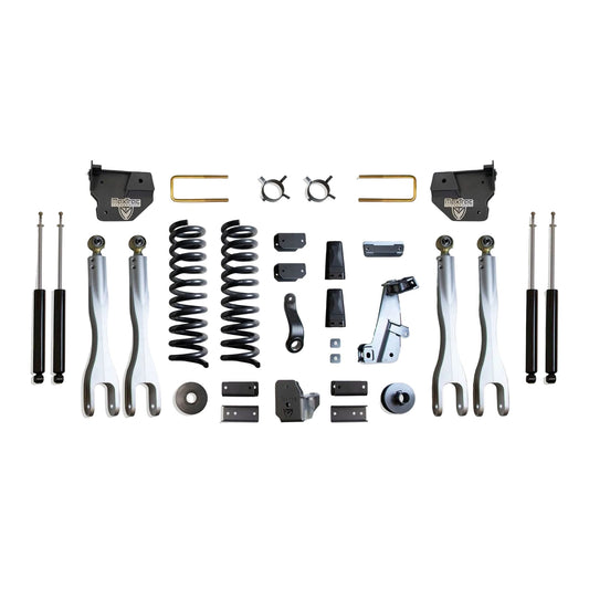 MaxTrac forged aluminum 4-link lift kit with diesel coils and shocks | Max Trac Ram 2500 suspension lift | Ram 2500 8 inch lift with 40 inch tire clearance