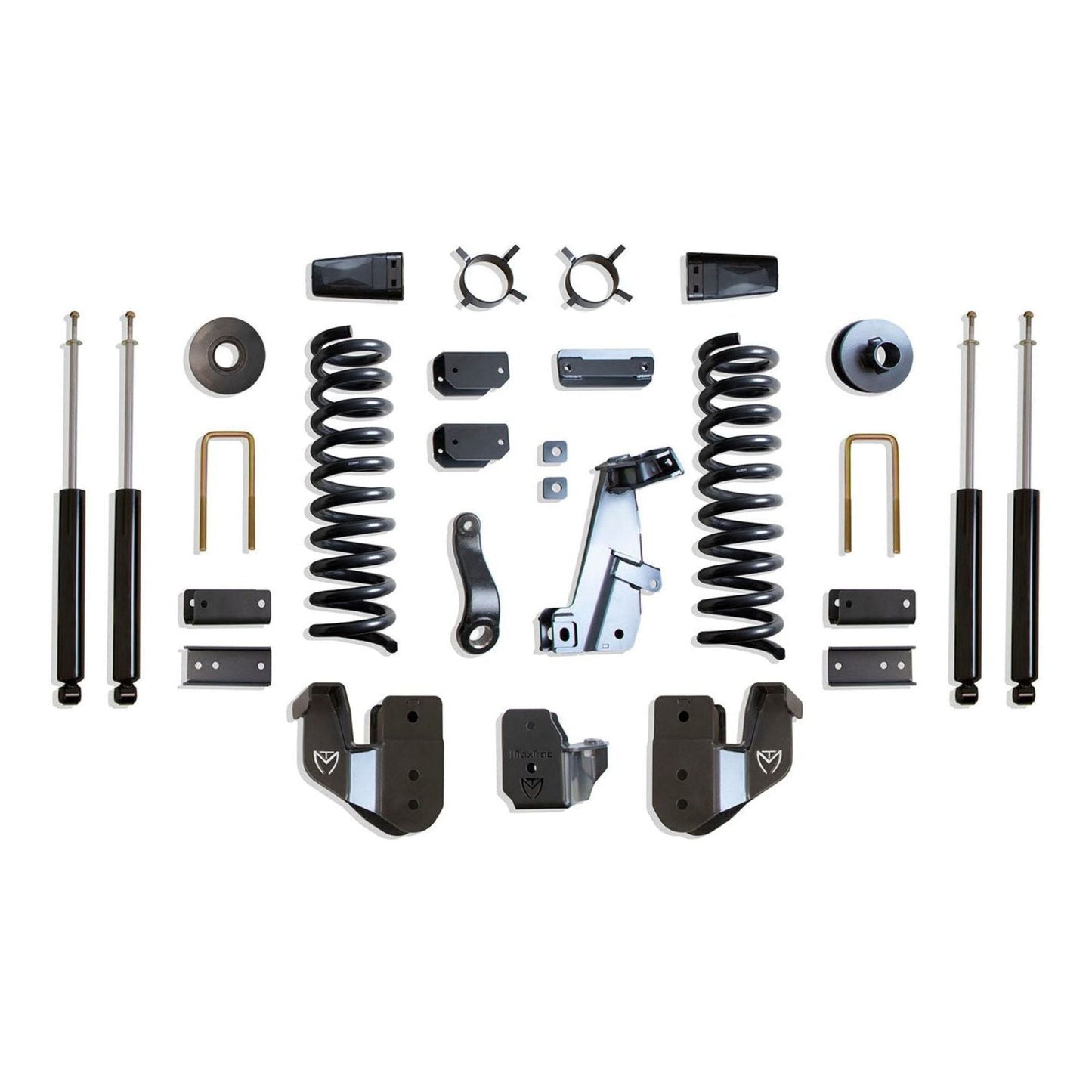 MaxTrac lift kit with diesel coils radius arm brackets and shocks | Max Trac Ram 2500 suspension lift | Ram 2500 8 inch lift with 40 inch tire clearance