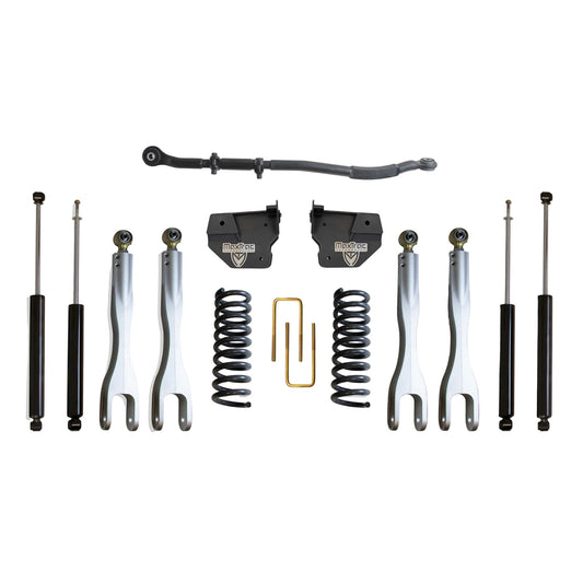 MaxTrac Ram 3500 lift kit with forged aluminum 4-links | Ram 3500 diesel 2.5 inch suspension lift kit | Max Trac K947325L lift kit