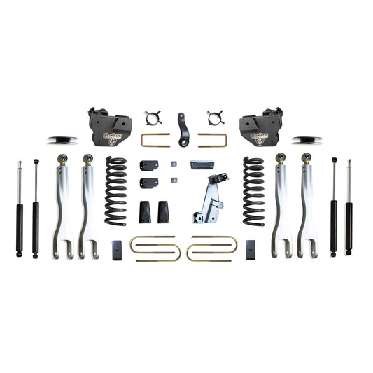 MaxTrac forged aluminum 4-link lift kit with diesel coils and shocks | Max Trac Ram 3500 premium suspension lift | Ram 3500 4 inch lift kit with 4-links and MaxTrac shocks