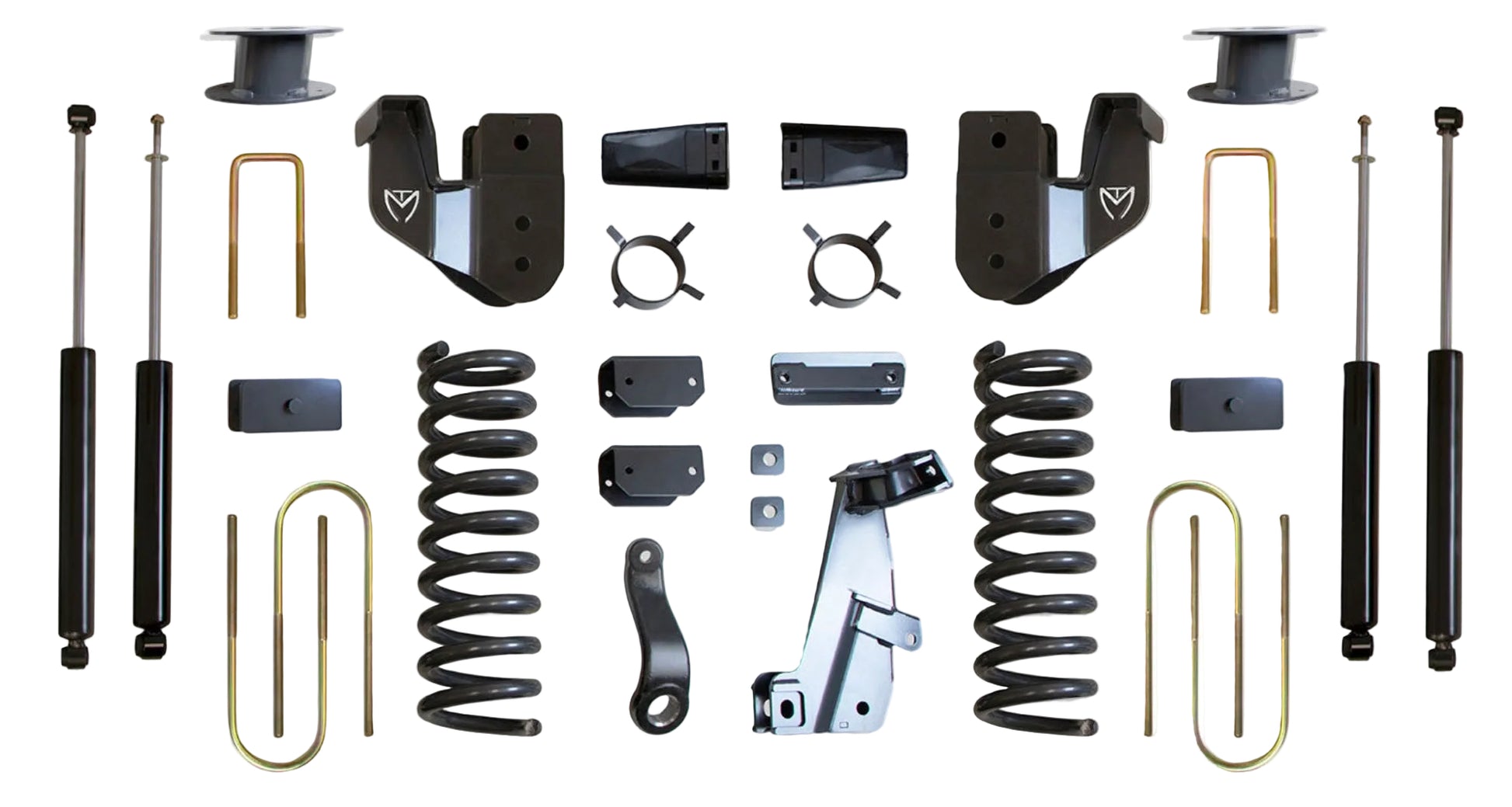 MaxTrac lift kit with diesel coils radius arm brackets and shocks | Max Trac Ram 3500 air ride suspension lift | Ram 3500 6 inch lift kit with MaxTrac shocks