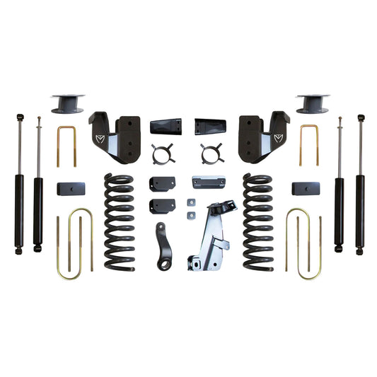 MaxTrac lift kit with diesel coils radius arm brackets and shocks | Max Trac Ram 3500 air ride suspension lift | Ram 3500 6 inch lift kit with MaxTrac shocks