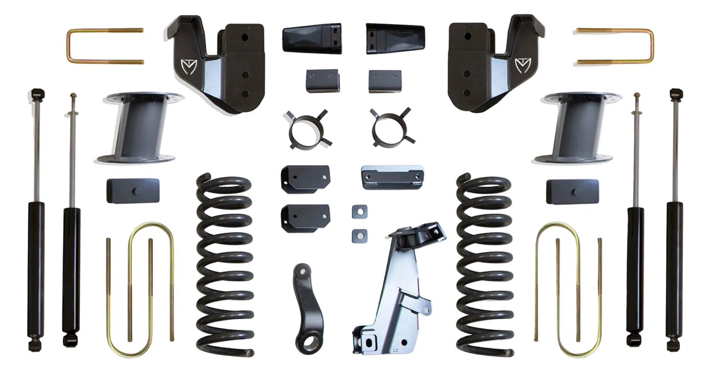 MaxTrac lift kit with diesel coils radius arm brackets and shocks | Max Trac Ram 3500 air ride suspension lift | Ram 3500 8 inch lift kit with MaxTrac shocks