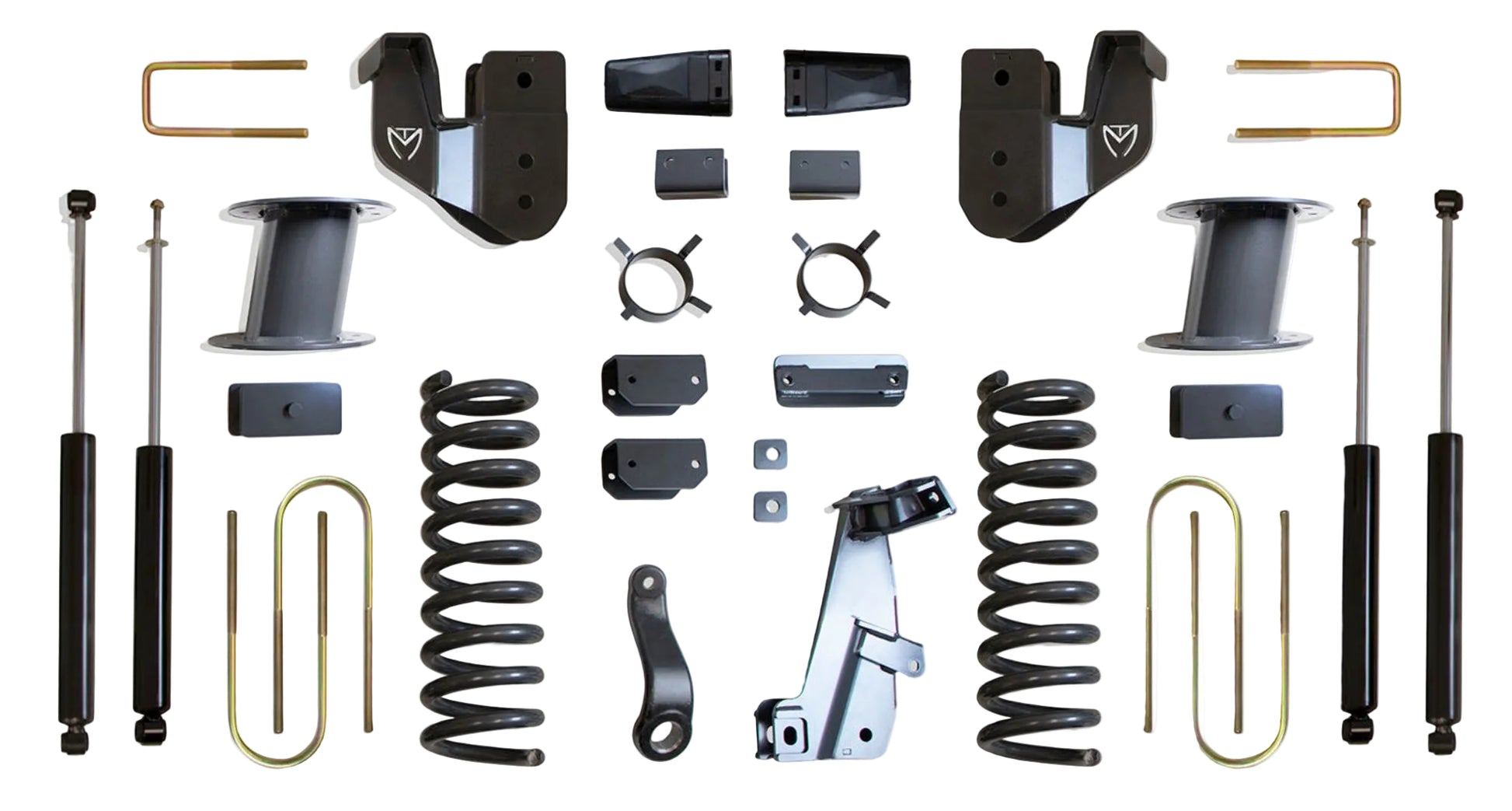 MaxTrac lift kit with diesel coils radius arm brackets and shocks | Max Trac Ram 3500 air ride suspension lift | Ram 3500 8 inch lift kit with MaxTrac shocks