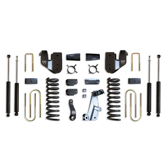 MaxTrac K947385L 8″/5.5″ 4-Link Lift Kit with Shocks for 2013–2018 Ram 3500 4WD Diesel