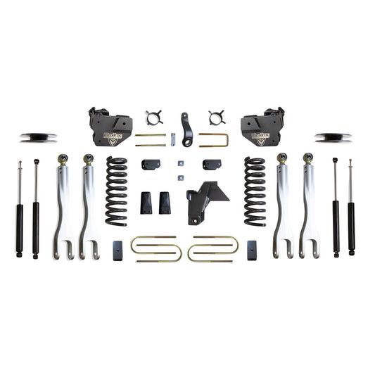 MaxTrac forged aluminum 4-link lift kit with diesel coils and shocks | Max Trac Ram 3500 premium air ride suspension lift | Ram 3500 4 inch lift kit with 4-links and MaxTrac shocks