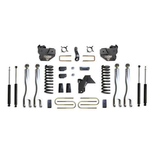 MaxTrac forged aluminum 4-link lift kit with diesel coils blocks and shocks | Max Trac Ram 3500 suspension lift | Ram 3500 4 inch lift with 37 inch tire clearance