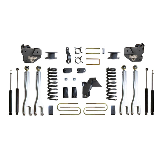MaxTrac forged aluminum 4-link lift kit with diesel coils and shocks | Max Trac Ram 3500 premium air ride suspension lift | Ram 3500 6 inch lift kit with 4-links and MaxTrac shocks