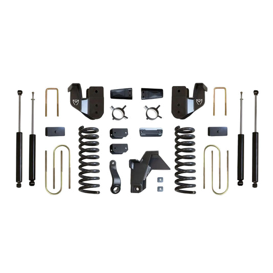 MaxTrac lift kit with diesel coils radius arm brackets blocks and shocks | Max Trac Ram 3500 suspension lift | Ram 3500 6 inch lift with 38 inch tire clearance