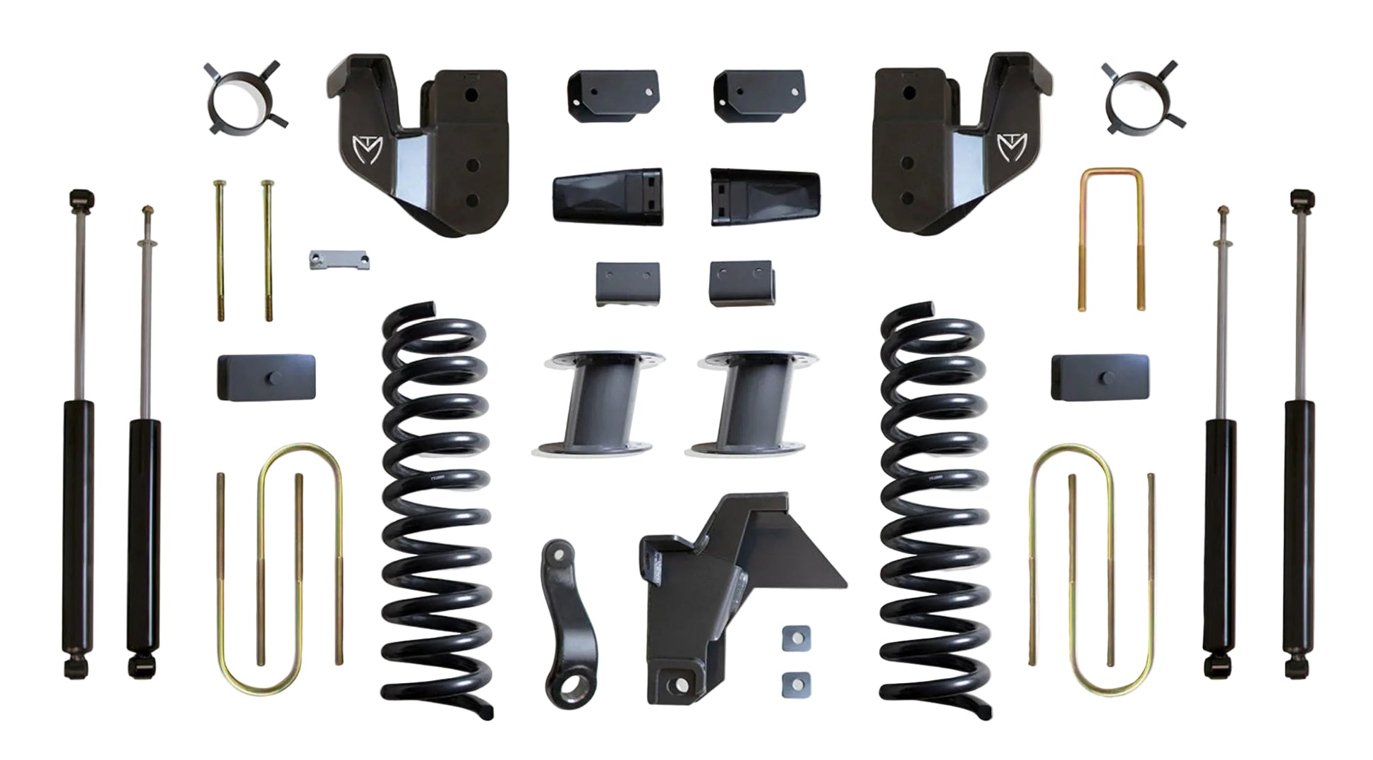 MaxTrac lift kit with diesel coils radius arm brackets and shocks | Max Trac Ram 3500 air ride suspension lift | Ram 3500 8 inch lift kit with MaxTrac shocks