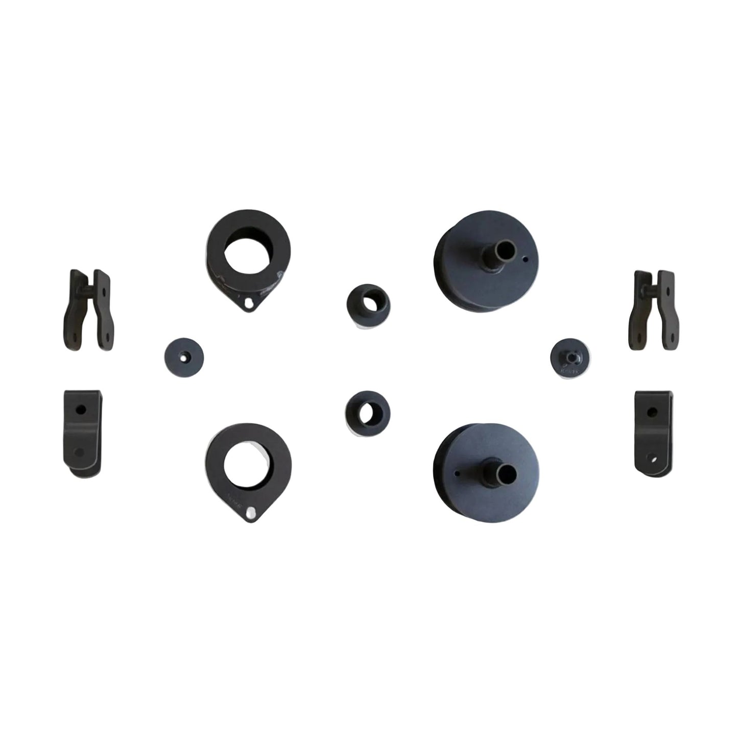 Jeep Wrangler 4xe lift spacers and shock extenders | MaxTrac K949822E JL front and rear spacer kit | Wrangler JL 2.5 inch lift kit for up to 37 inch tires