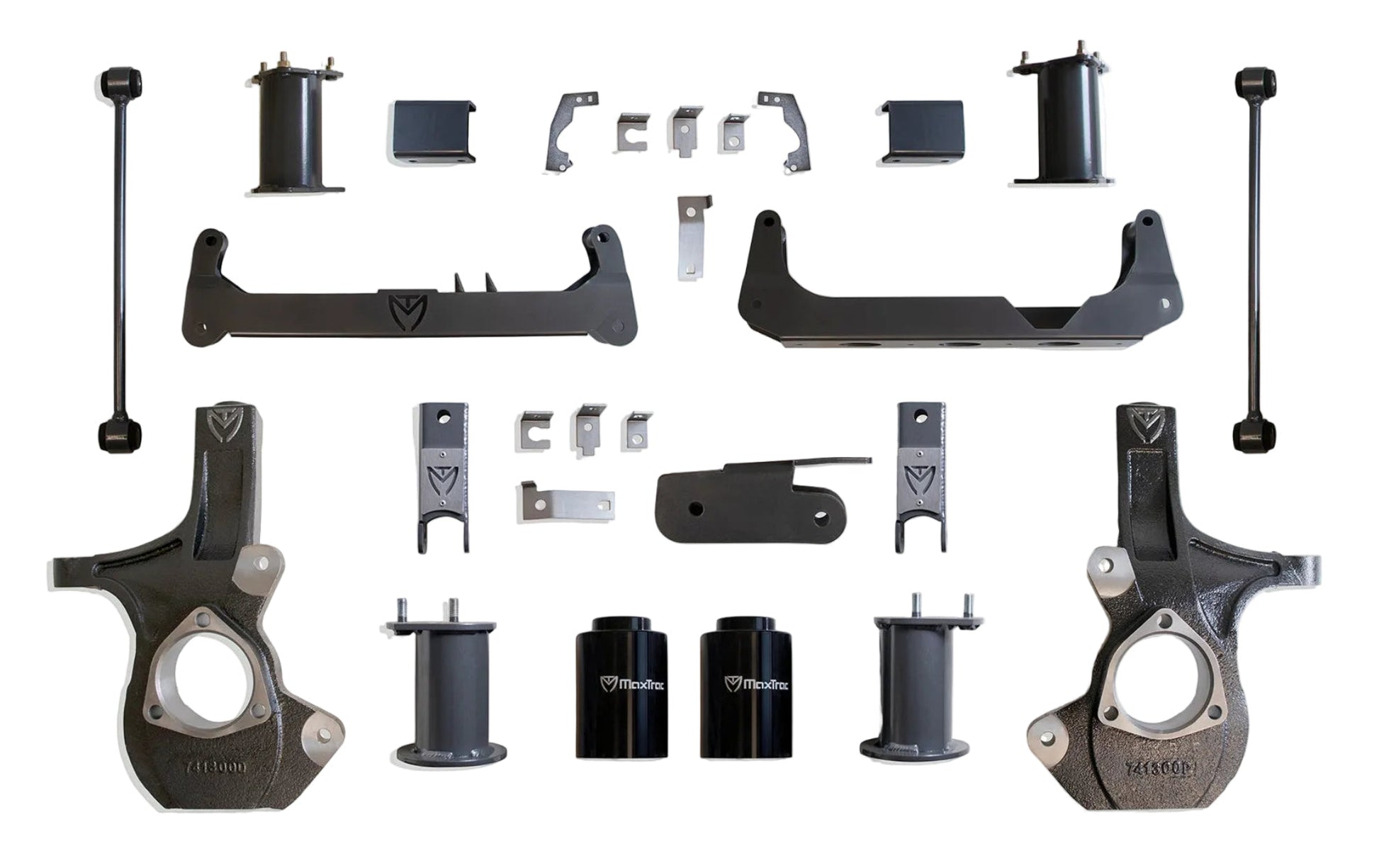 MaxTrac GM SUV crossmember lift with steering knuckles | Chevrolet Tahoe GMC Yukon 7 inch suspension lift kit | Max Trac K951275 lift kit